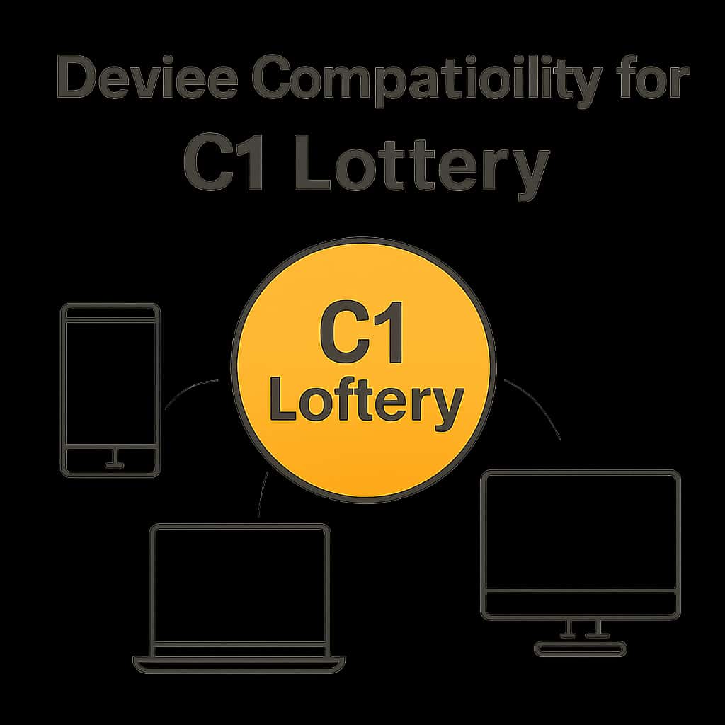Diagram explaining device compatibility for C1 Lottery.