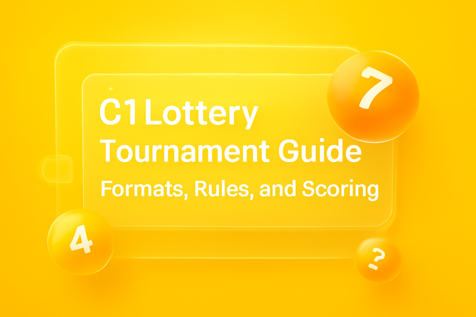 An informative illustration on troubleshooting C1 Lottery issues.