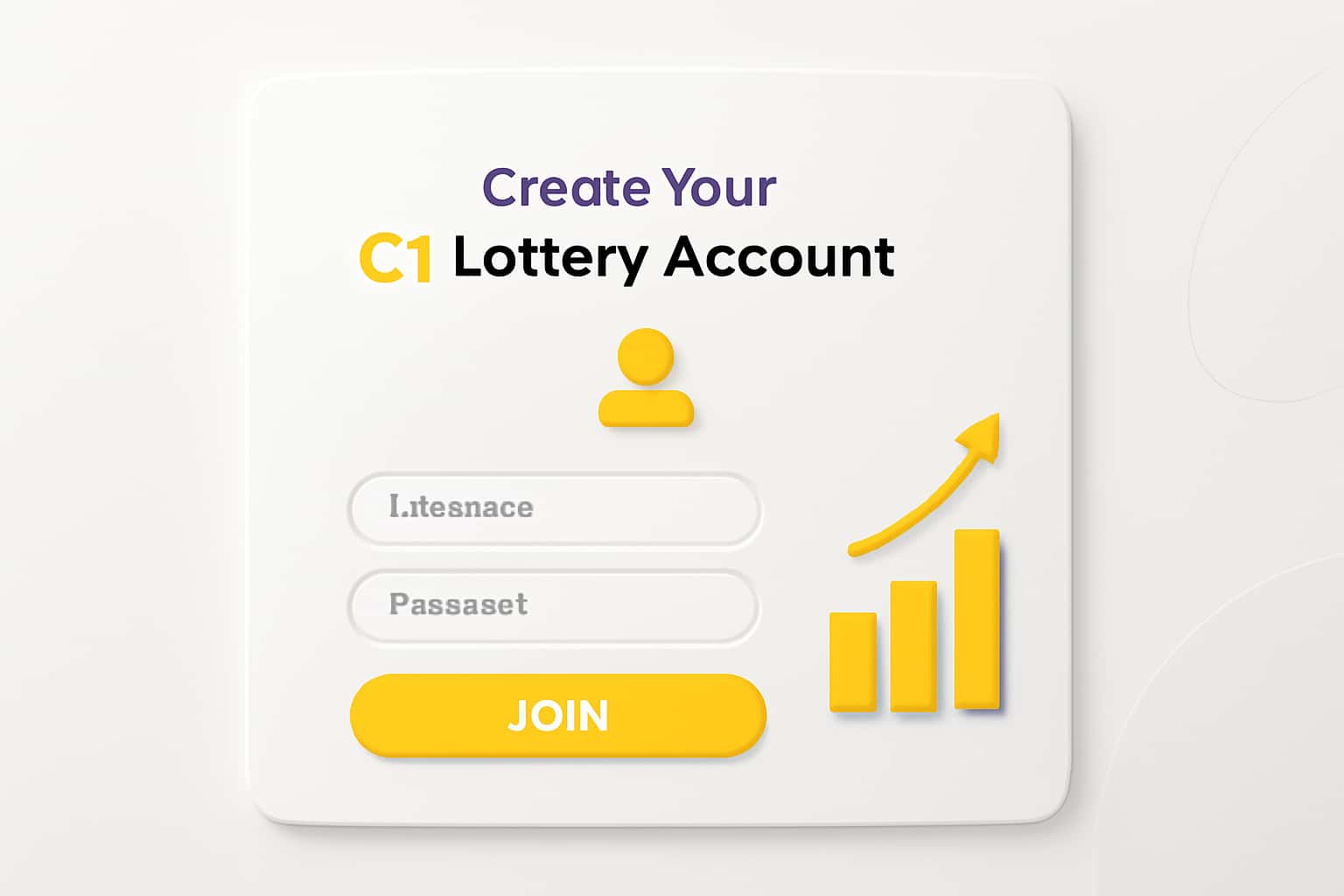 Create Your C1 Lottery Account Interface