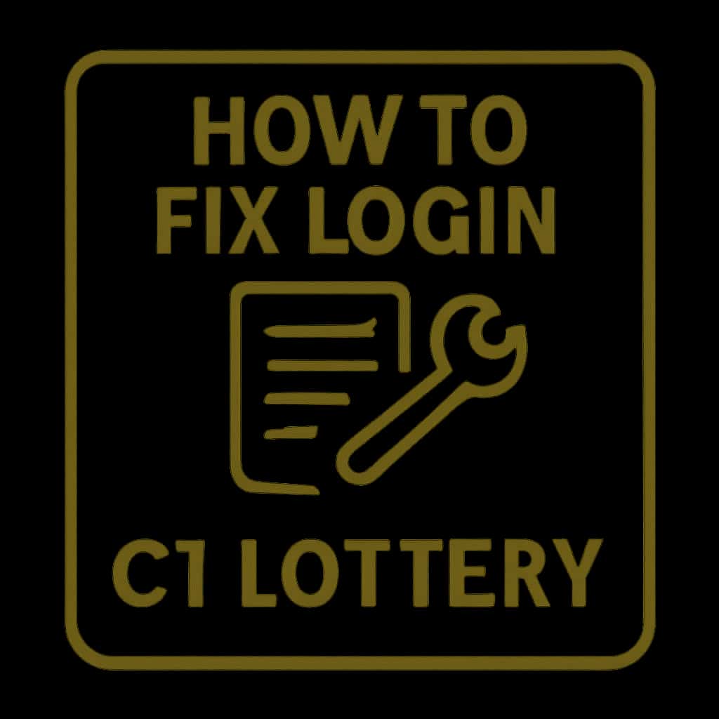 Icon representing login assistance for C1 Lottery.
