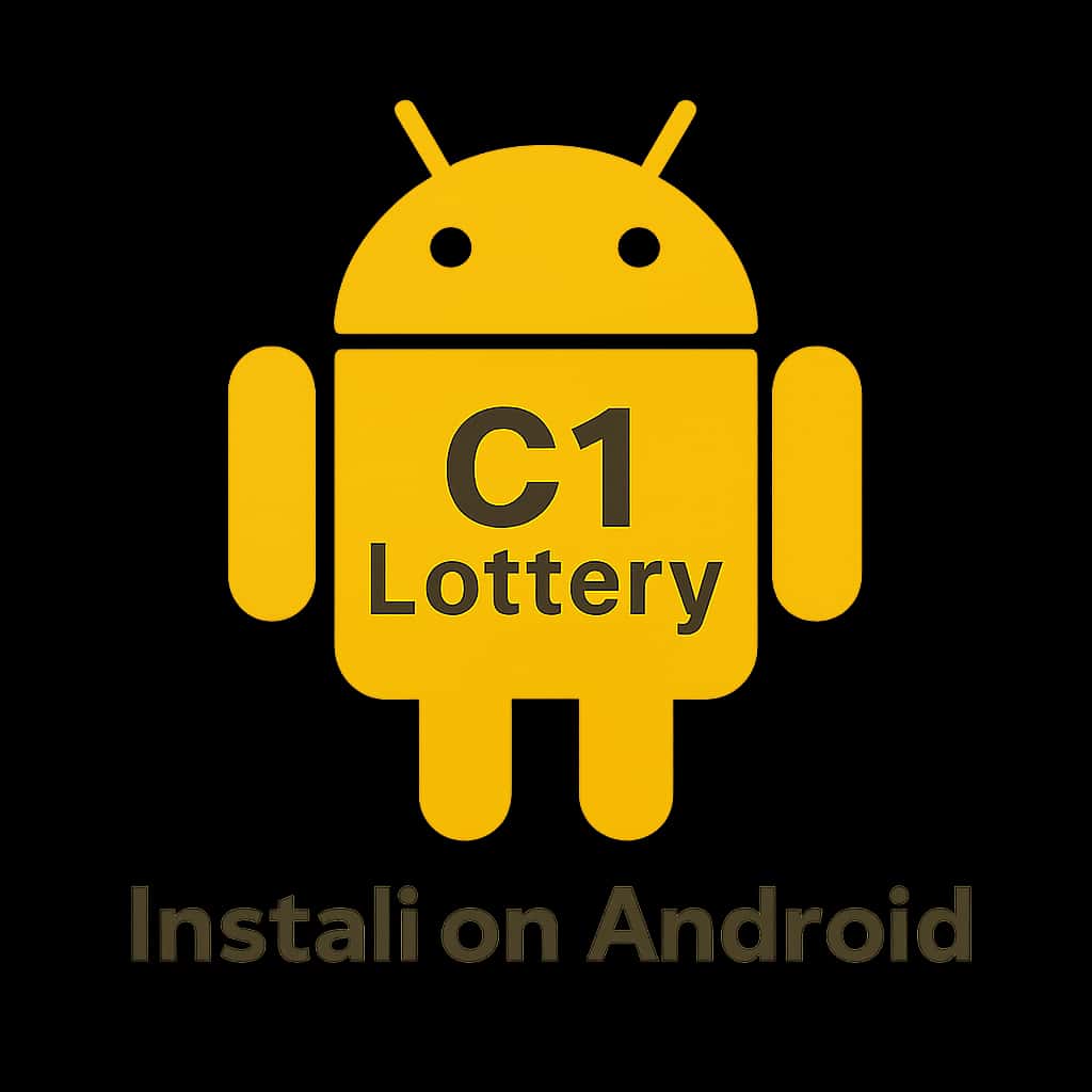 Icon representing the installation of C1 Lottery on Android.