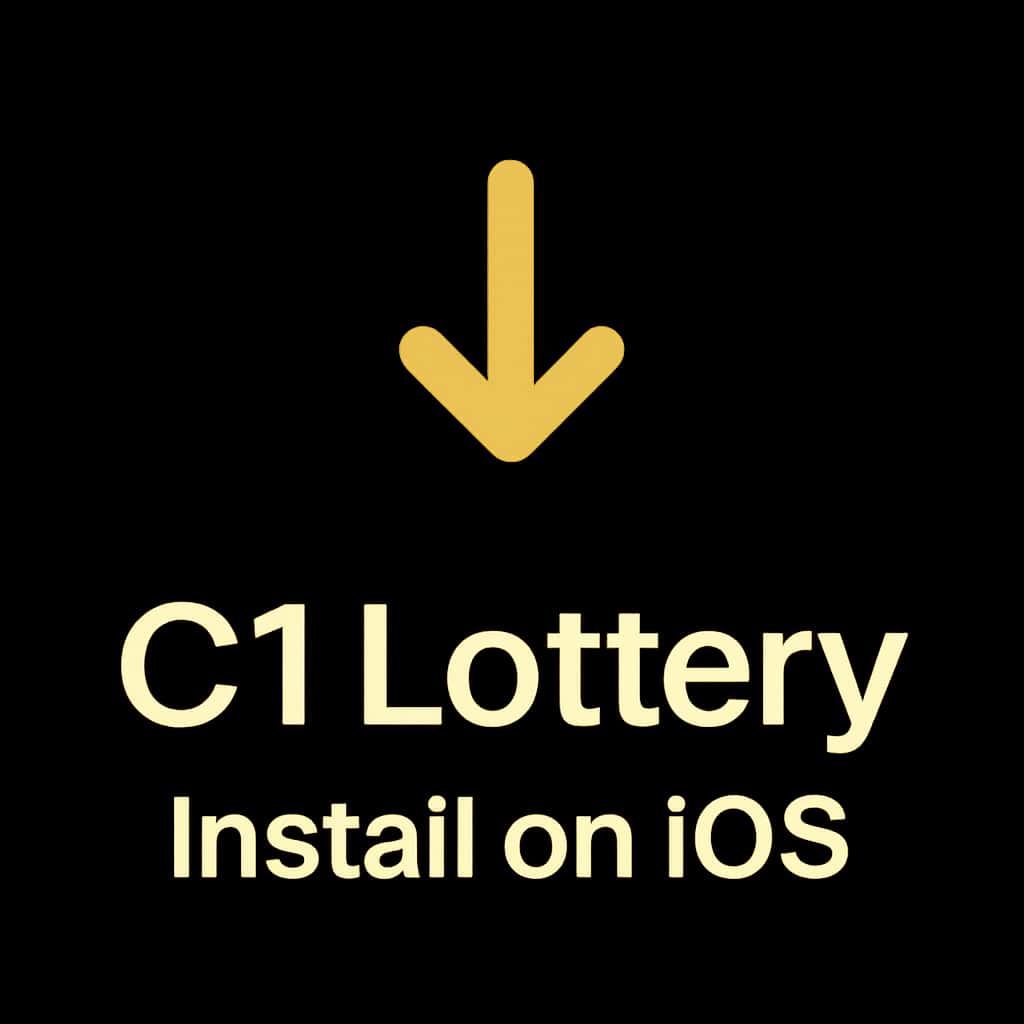 Icon representing the C1 Lottery app installation guide for iOS.
