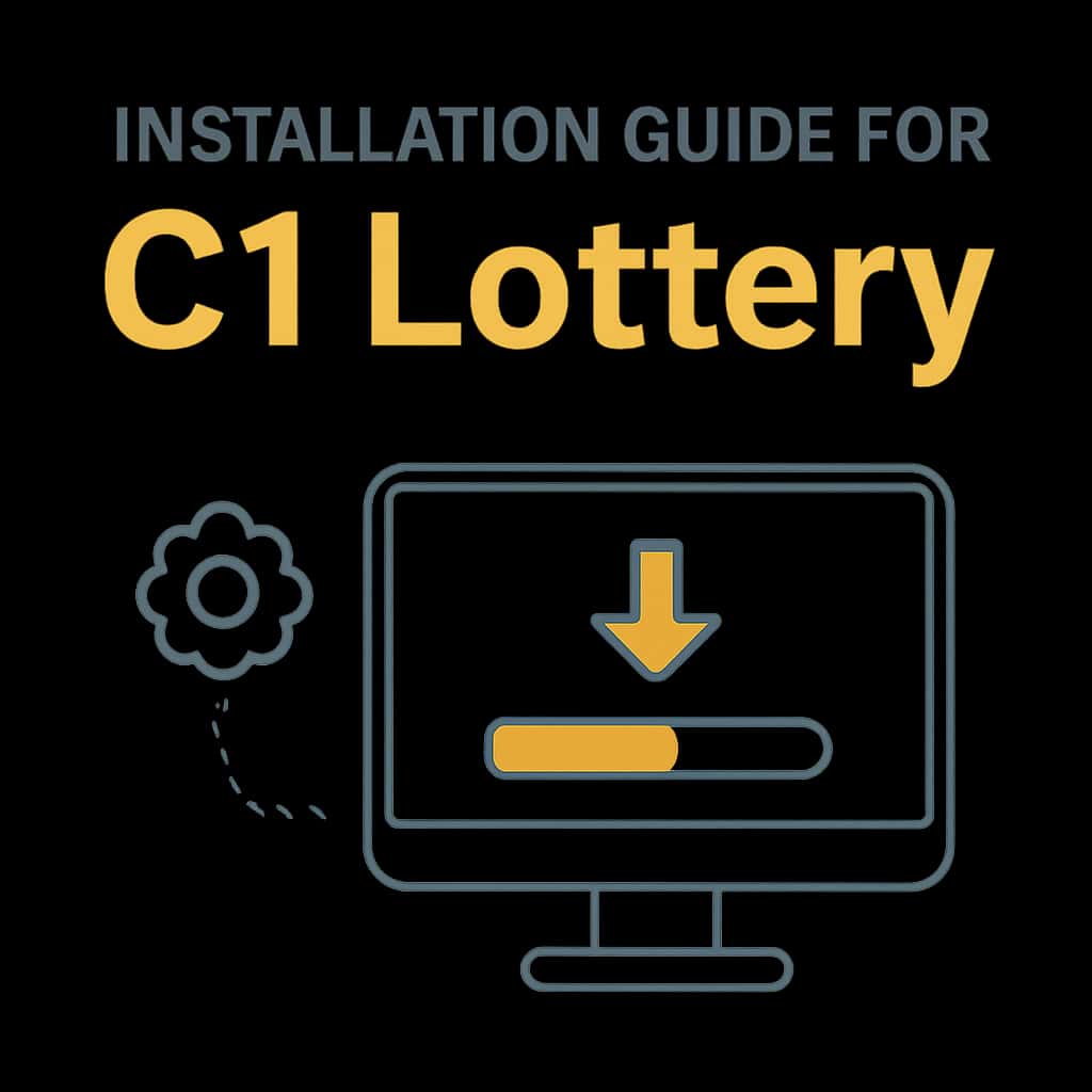 Illustration explaining Installation Guide for C1 Lottery
