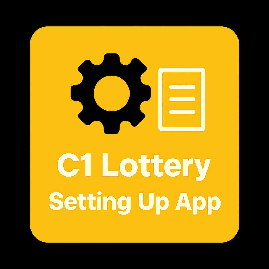 Icon representing the C1 Lottery app setup guide.