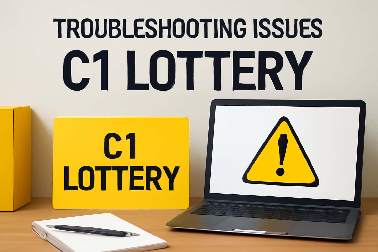 An informative illustration on troubleshooting C1 Lottery issues.