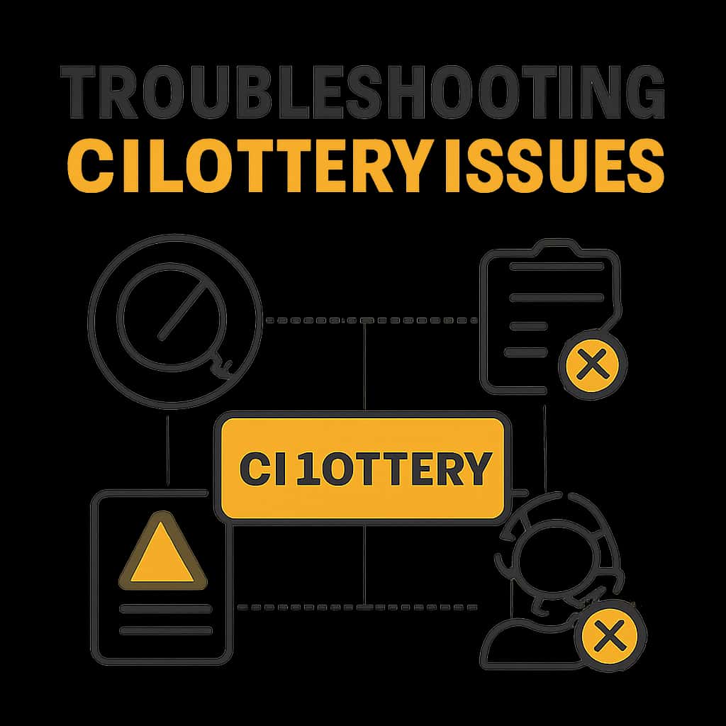 Diagram illustrating troubleshooting steps for C1 Lottery.