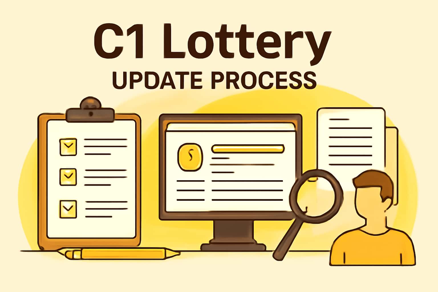 A visual representation of the C1 Lottery update process.