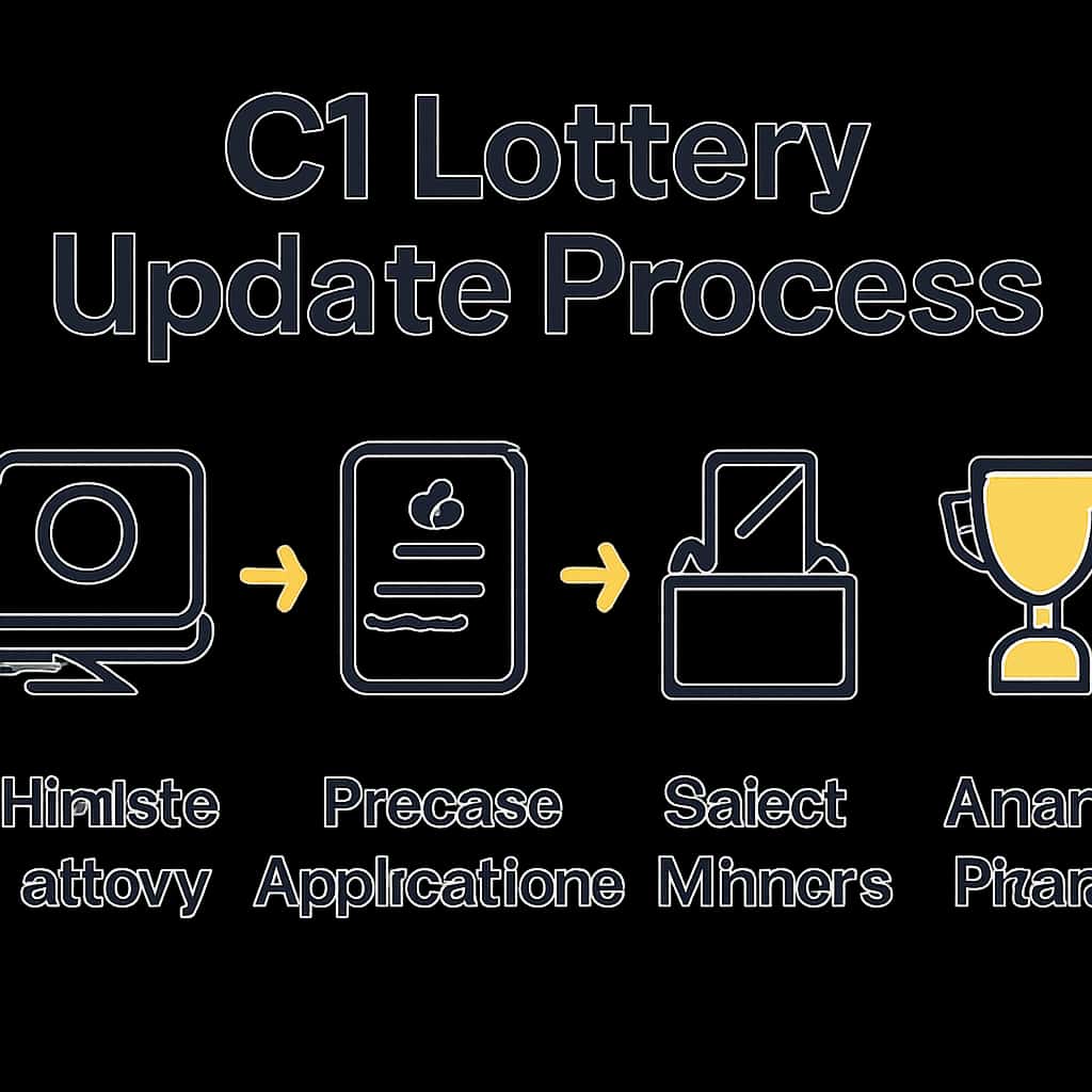 An illustration detailing the C1 Lottery update process.