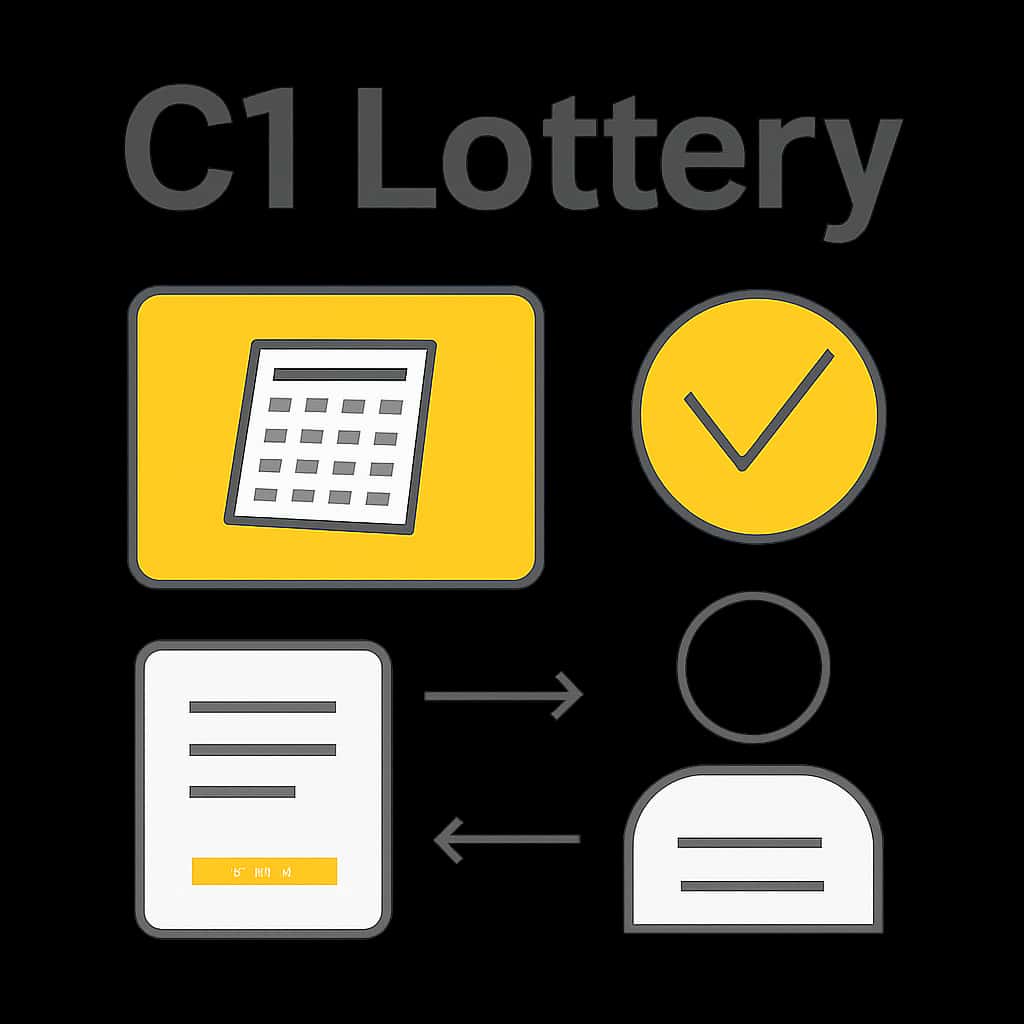Illustration detailing the topic of C1 Lottery Updates.